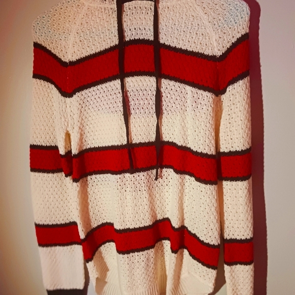 Red and white striped sweater - Picture 1 of 1